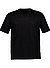 T-Shirt, Regular, Leinen-Elasthan, schwarz - schwarz