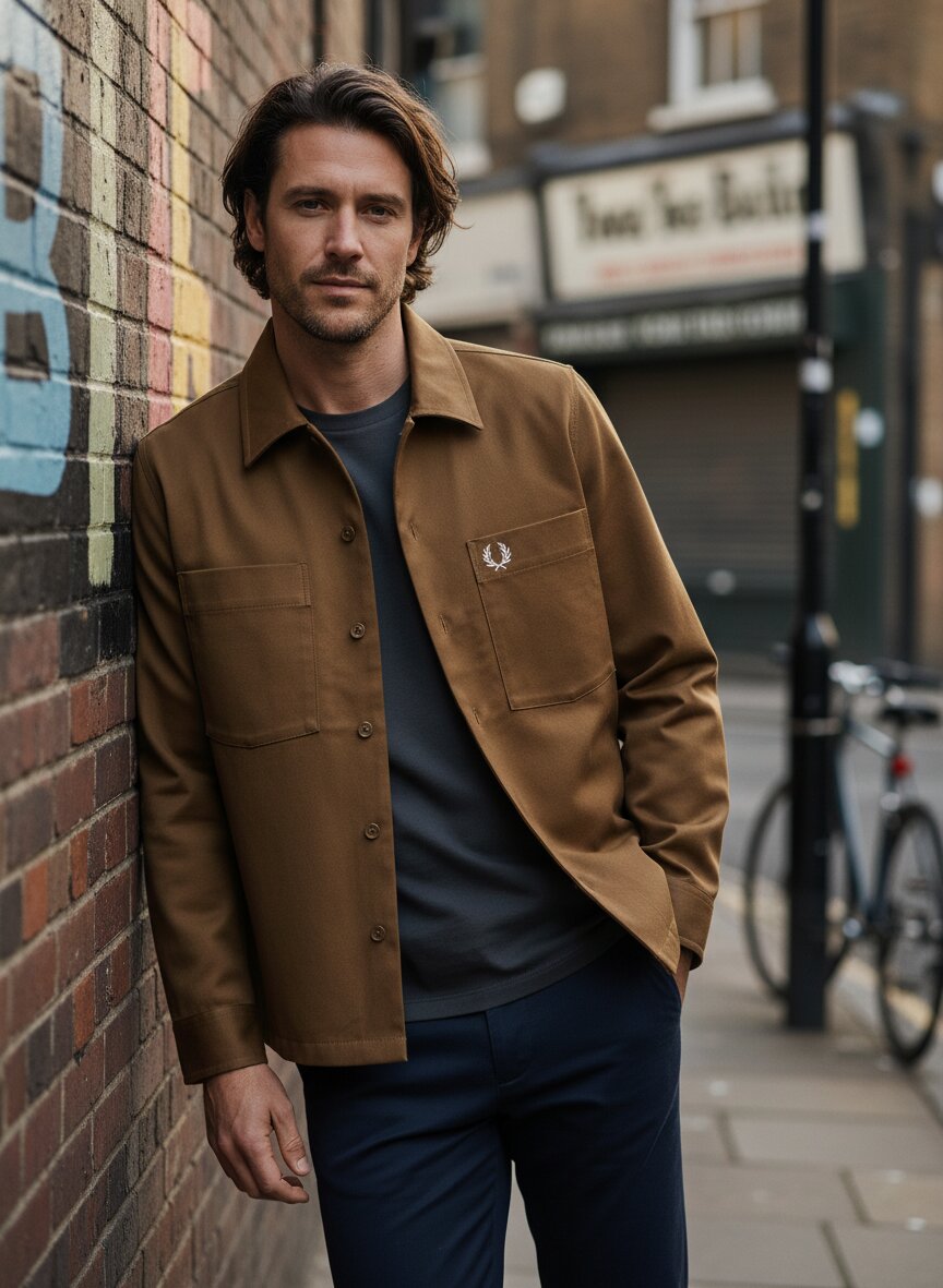Fred Perry Overshirt M2400/P96 Image 1