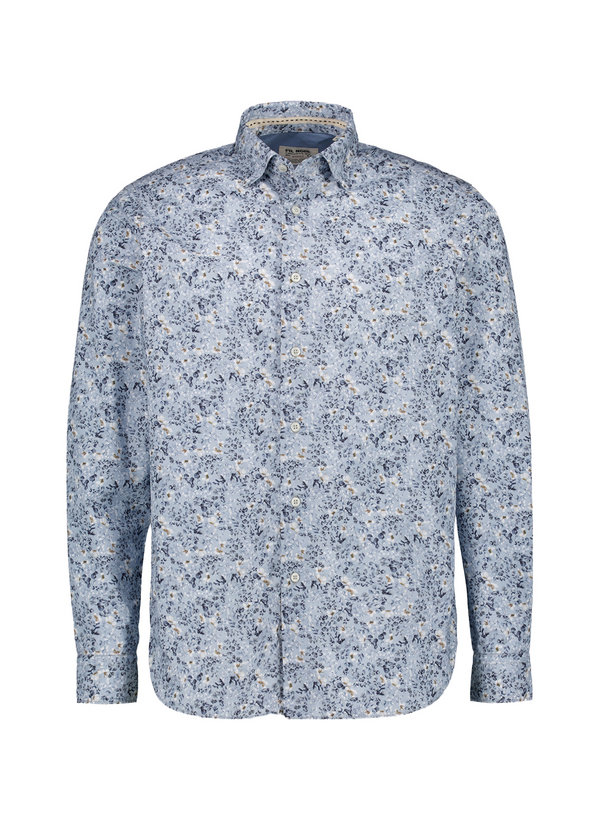 Hemd Milano, Shaped, Baumwolle, Button-Under, aqua floral