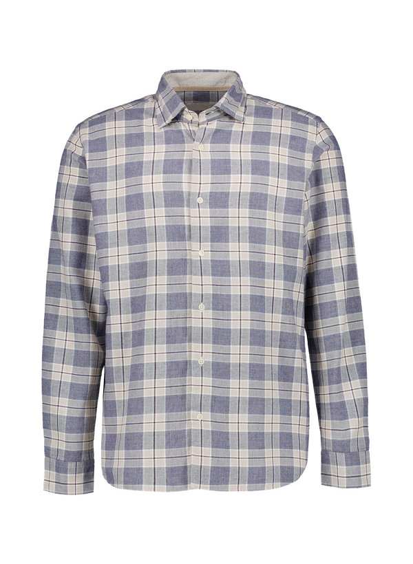 Hemd Roma, Shaped, Baumwolle-Modal, Button-Under, mitternacht kariert