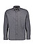 Hemd Roma, Shaped, Baumwolle, Button-Under, indigo meliert - anthrazit-melange