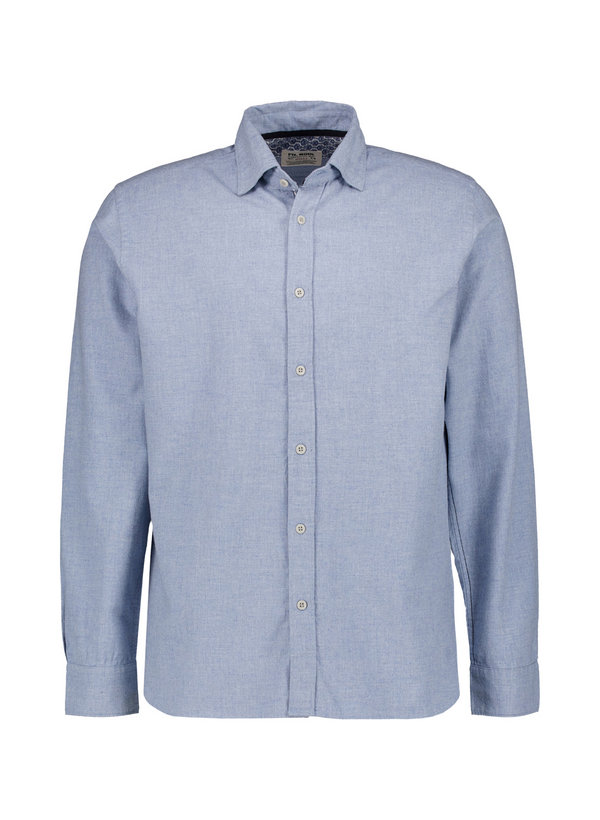 Hemd Roma, Shaped, Baumwolle, Button-Under, hellblau meliert