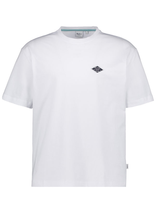 T-Shirt Job, Baumwolle, mit Rückenprint, weiß