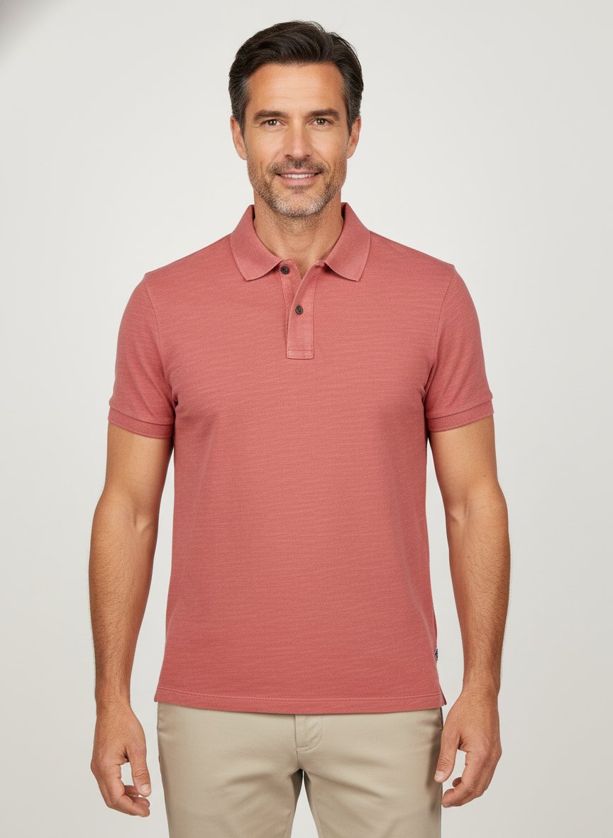 Polo-Shirt Michael, Jersey, orange