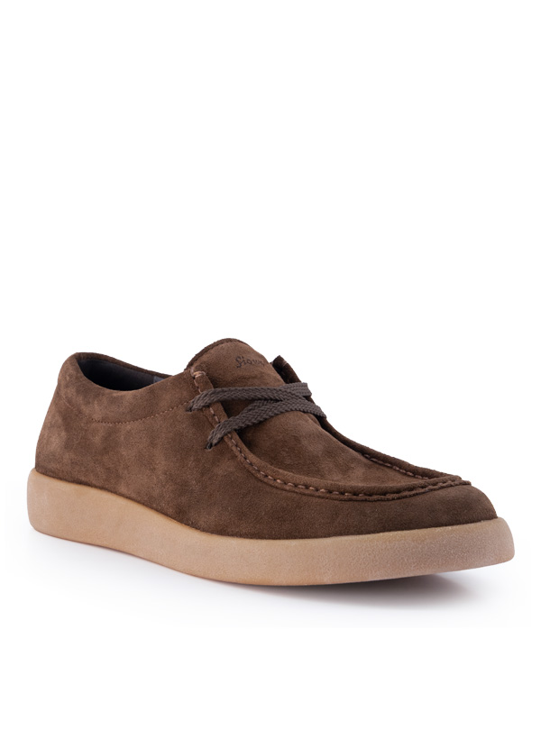 Mokassins Grashopper, Veloursleder, teak