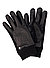 Handschuhe Nick, Leder-Strick, Touchscreen, schwarz - black