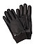 Handschuhe Nick, Leder-Strick, Touchscreen, dunkelbraun - braun