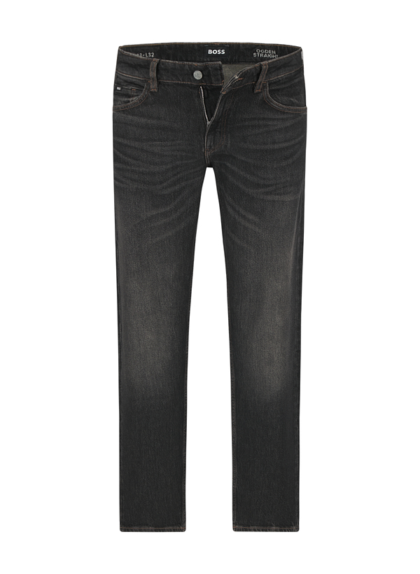 BOSS Black Herren Jeans schwarz Straight Fit