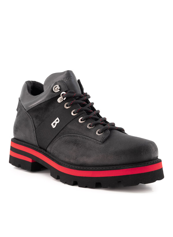 Schuhe Courchevel , Leder warmgefüttert, schwarz