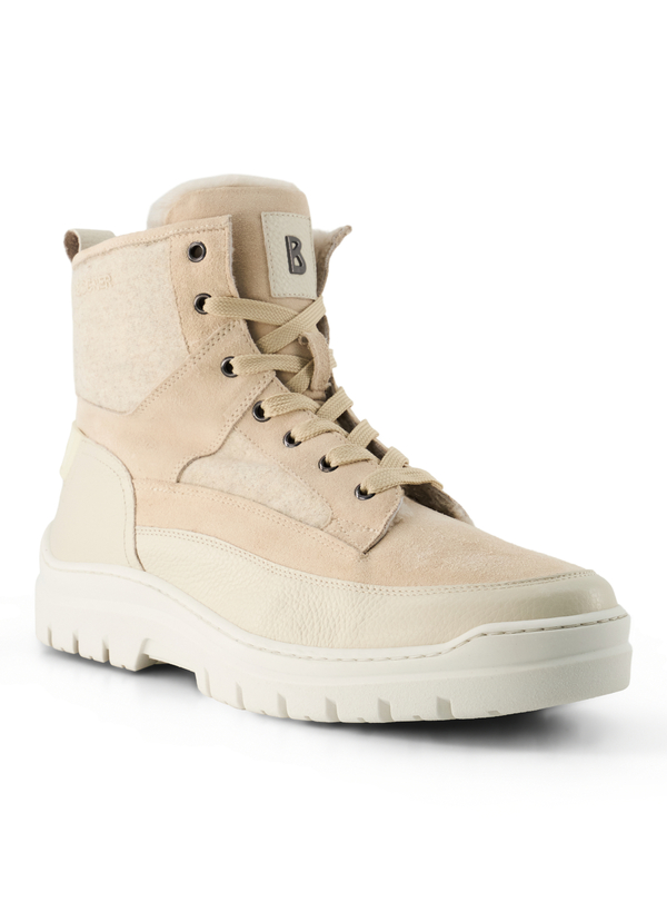 BOGNER Herren Schuhe beige,weiß Glattleder