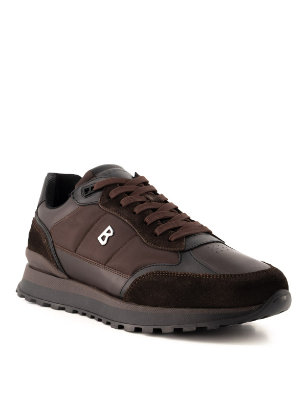 Sneaker Newport, Leder-Textil, braun-taupe