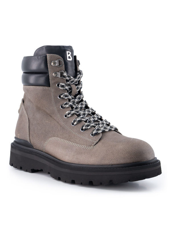 BOGNER Herren Schnürboots grau Veloursleder