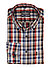 Hemd, Comfort, Baumwolle, Button-Down, Brusttasche, orange kariert - multicolour