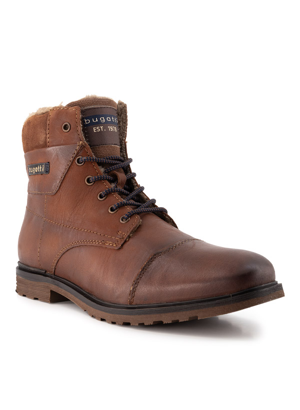 Schnürboots, Leder warmgefüttert, braun