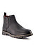 Chelsea Boots, Leder warmgefüttert, schwarz - schwarz