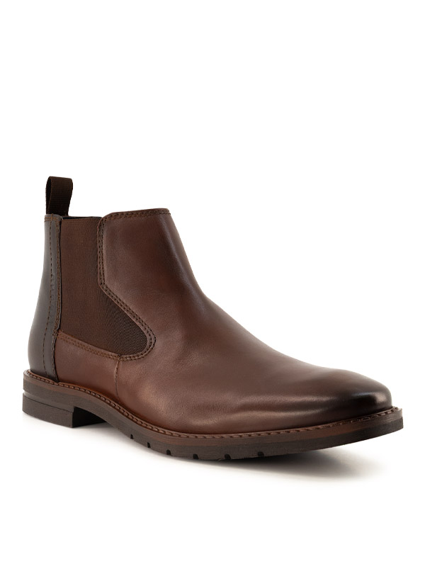 Chelsea Boots, Leder, cognac