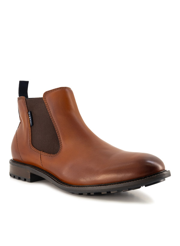 Chelsea Boots, Leder, cognac