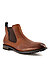 Chelsea Boots, Leder, cognac - cognac (6363)