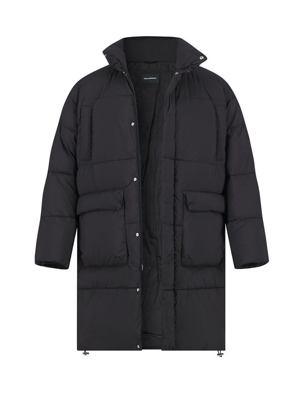 Parka, Mikrofaser wasserabweisend, schwarz