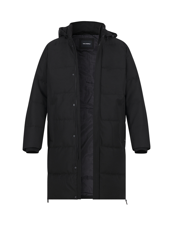 Parka, Mikrofaser wasserabweisend, schwarz