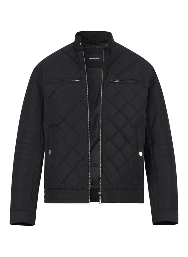 KARL LAGERFELD Herren Jacken schwarz Mikrofaser unifarben