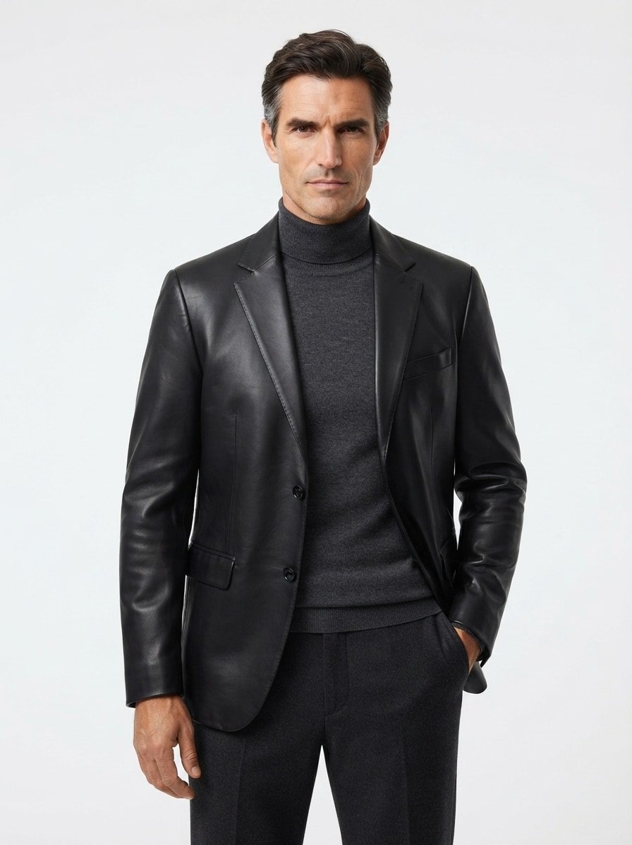 Sakko Clever, Slim Fit, Mikrofaser-Stretch, schwarz