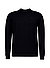 Stehkragenpullover, Merinowolle, schwarz - schwarz