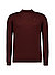 Stehkragenpullover, Merinowolle, merlot meliert - merlot