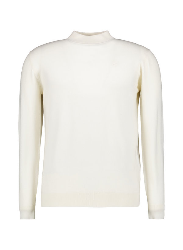 Stehkragenpullover, Merinowolle, champagne
