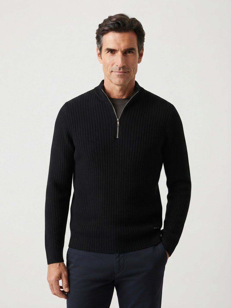 Pullover, Merinowolle, schwarz