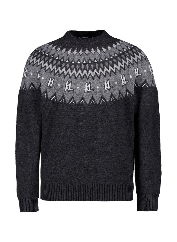 Pullover, Wolle, dunkelmelange