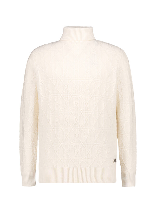 Rollkragenpullover, Merinowolle, champagne