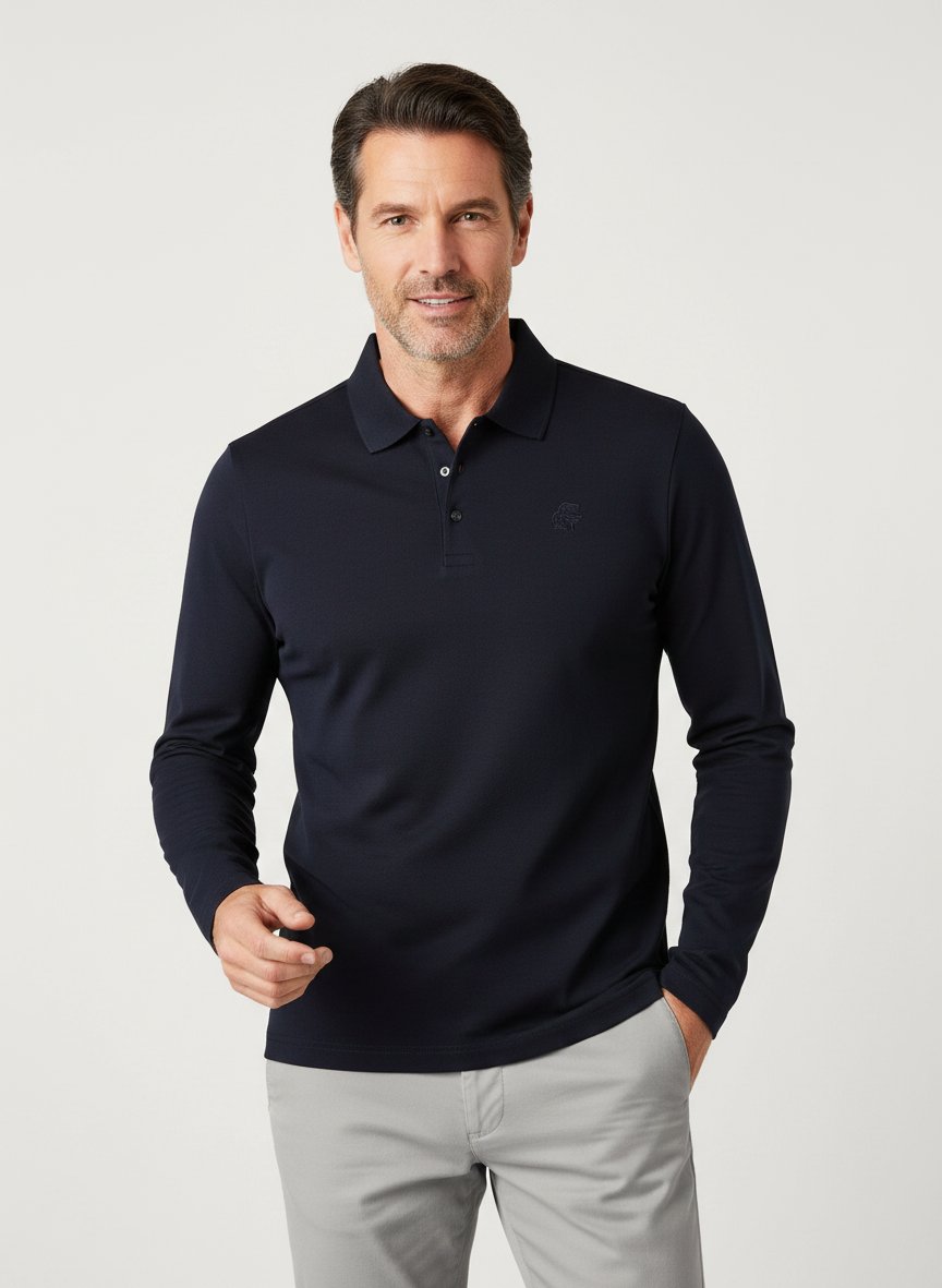 Polo-Shirt, Jersey, navy