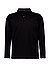 Polo-Shirt, Jersey, schwarz - schwarz