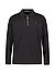 Zip-Polo, Baumwoll-Jersey, schwarz - schwarz