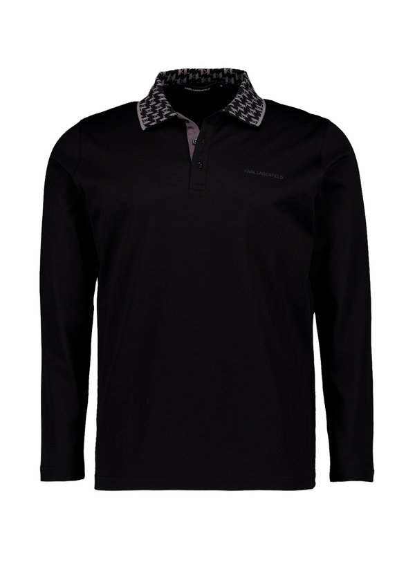 Polo-Shirt, Jersey, schwarz