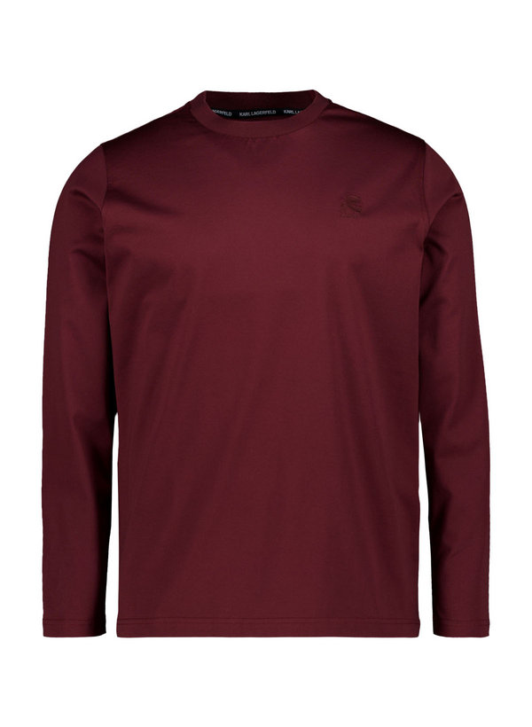 Longsleeve, Baumwolle mercerisiert, merlot