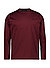 Longsleeve, Baumwolle mercerisiert, merlot - merlot