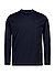 Longsleeve, Baumwolle mercerisiert, navy - navy