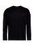 Longsleeve, Baumwolle mercerisiert, schwarz - schwarz