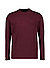 Longsleeve, Baumwoll-Stretch, merlot melange - merlot