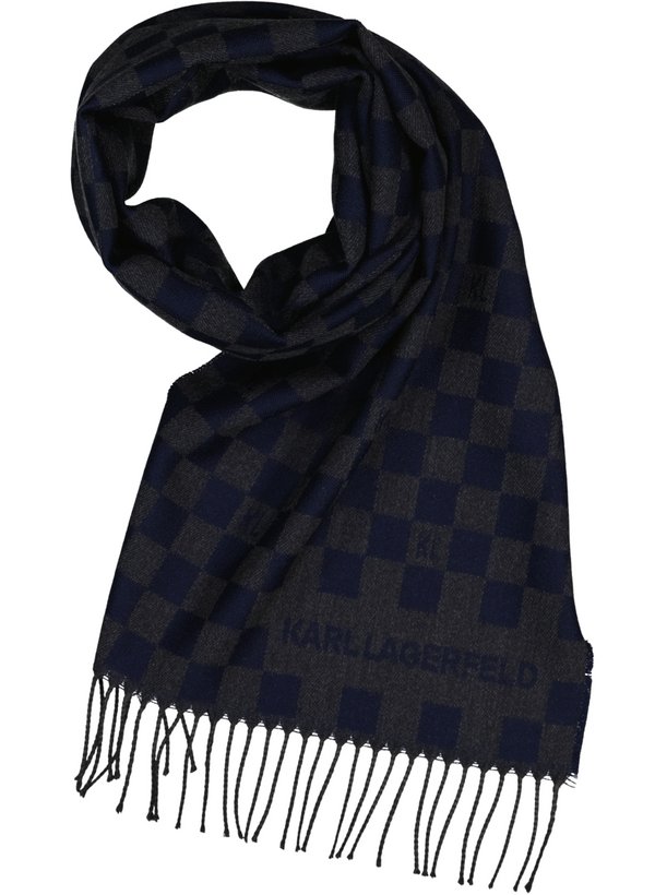Sachal, Wolle-Mikrofaser, navy-grau kariert
