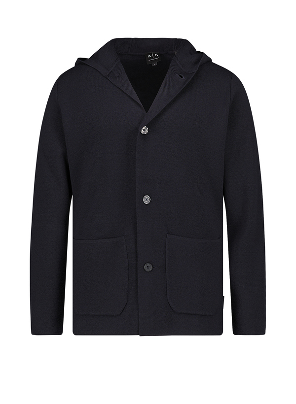 Cardigan, Baumwolle-Wolle Mischung, navy