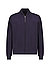 Cardigan Commander, Baumwolle, dark navy strukturiert - dark ink