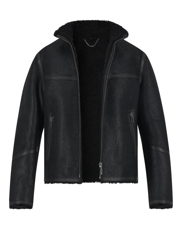 Lammfell-Jacke Highland, schwarz