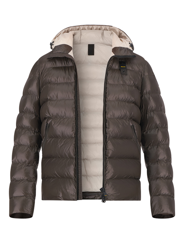 Steppjacke, Nylon sorona®, dunkelbraun-grau
