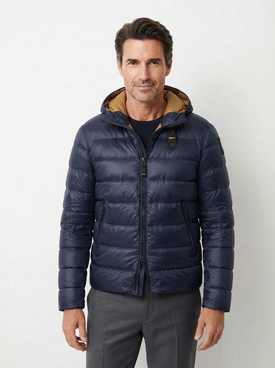 Steppjacke, Nylon sorona®, dunkelblau