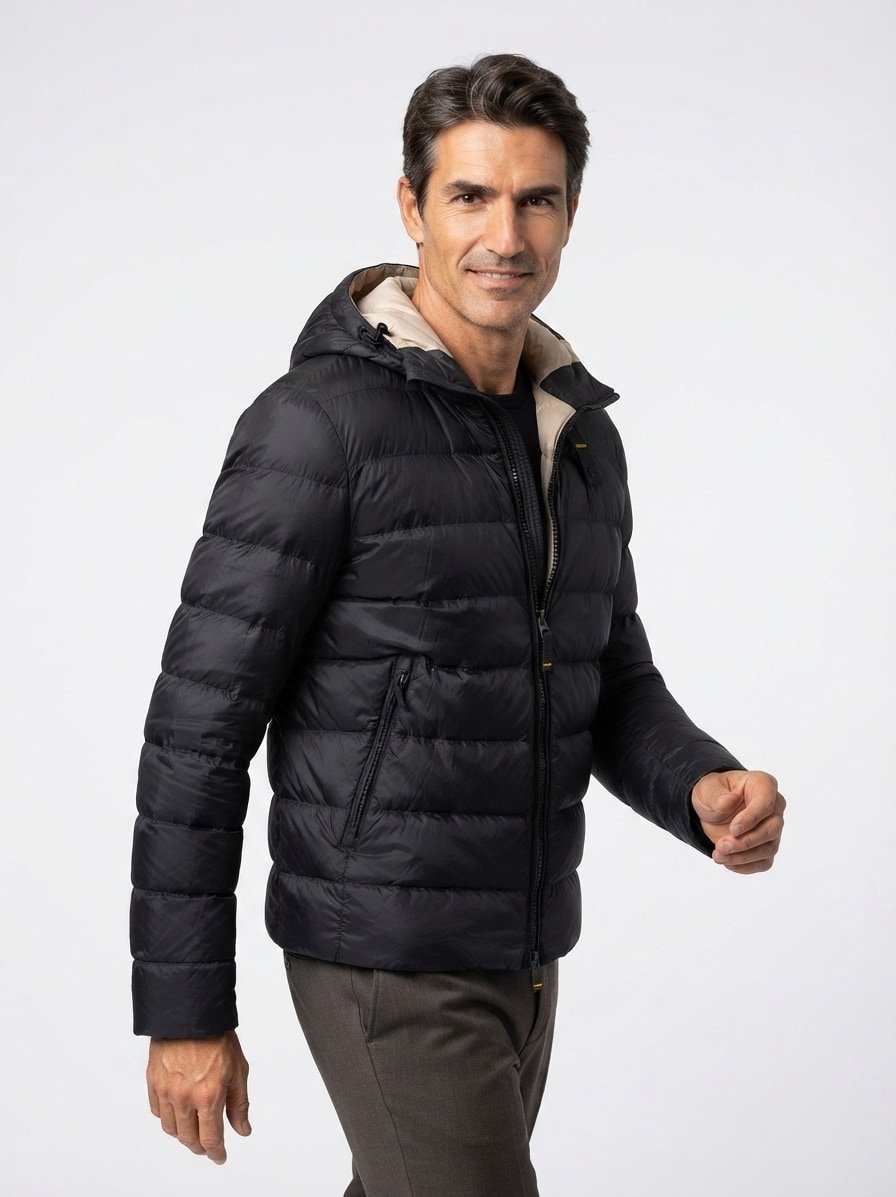 Steppjacke, Nylon sorona®, schwarz