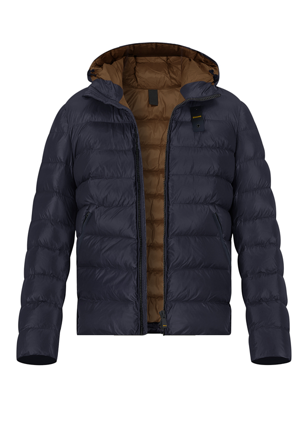 Daunenjacke, Nylon, dunkelblau