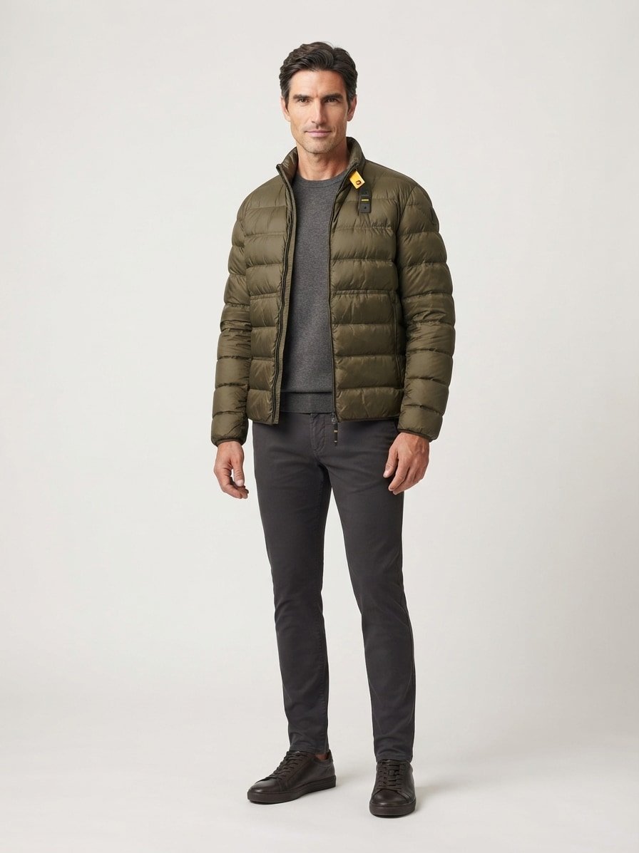 Daunenjacke Belmont, Nylon wasserabweisend, dunkelolive